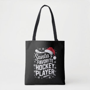 Bolso De Tela Navidades de Pajama, jugador favorito de hockey de
