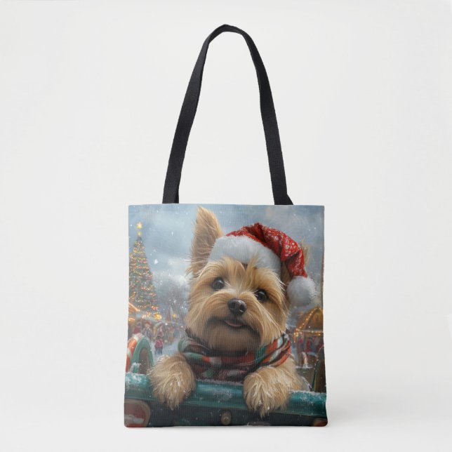 Bolso De Tela Navidades de Pascua de Cairn Terrier Dog Roller (Anverso)