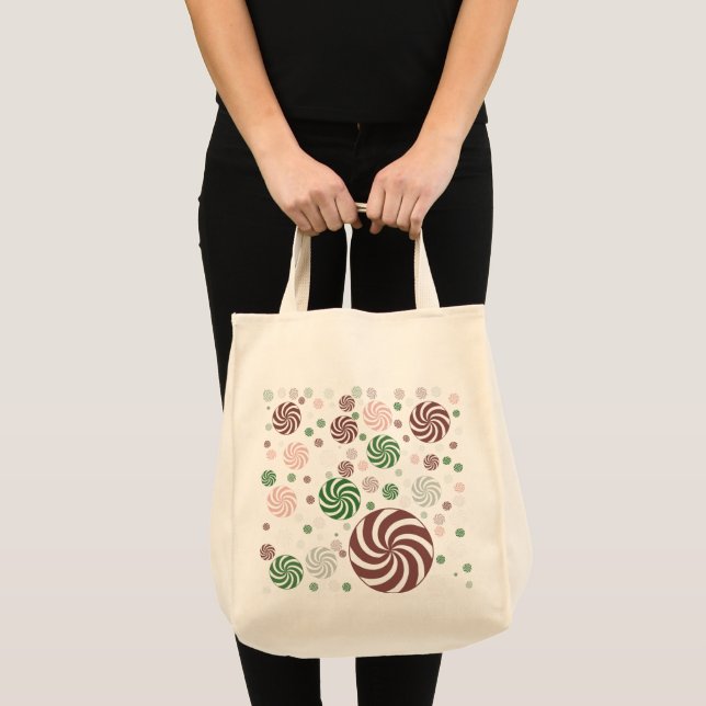 Bolso De Tela Navidades de patrones pretzel (Anverso (producto))