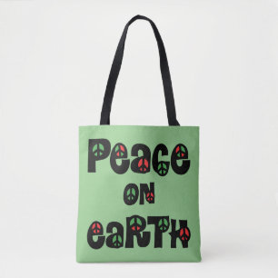 Bolso De Tela Navidades de Paz en la Tierra