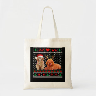 Bolso De Tela Navidades de perro cangrejo suéter feo 30