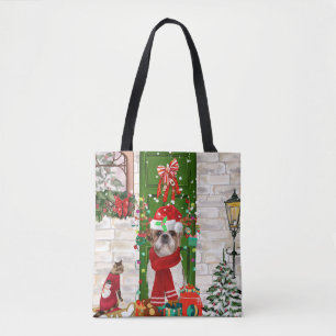 Bolso De Tela Navidades de perros Shih Tzu