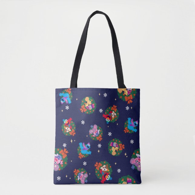 Bolso De Tela Navidades de Plaza Sésamo (Anverso)