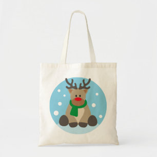 Bolso De Tela Navidades de renos Rudolph Invierno Diciembre