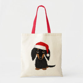 Bolso De Tela Navidades de Santa Cruz de Tan Dachshund