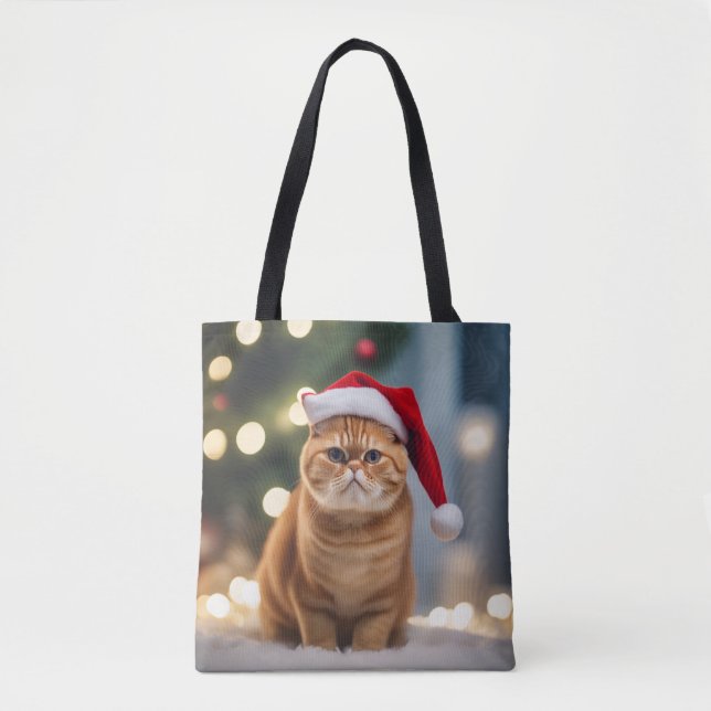 Bolso De Tela Navidades de Shorthair exóticos (Anverso)