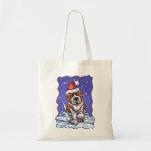 Bolso De Tela Navidades de St. Bernard