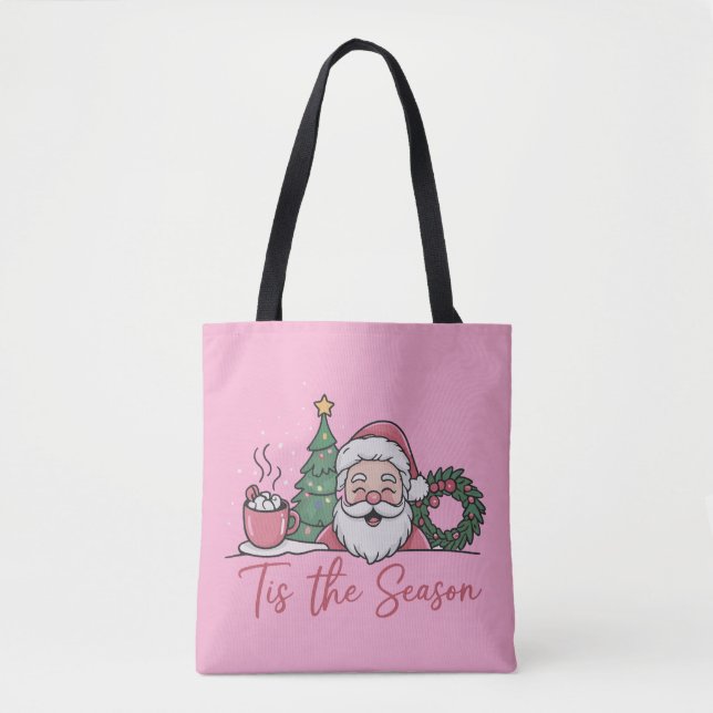 Bolso De Tela Navidades De Temporada Aburridos De La Latte De In (Anverso)