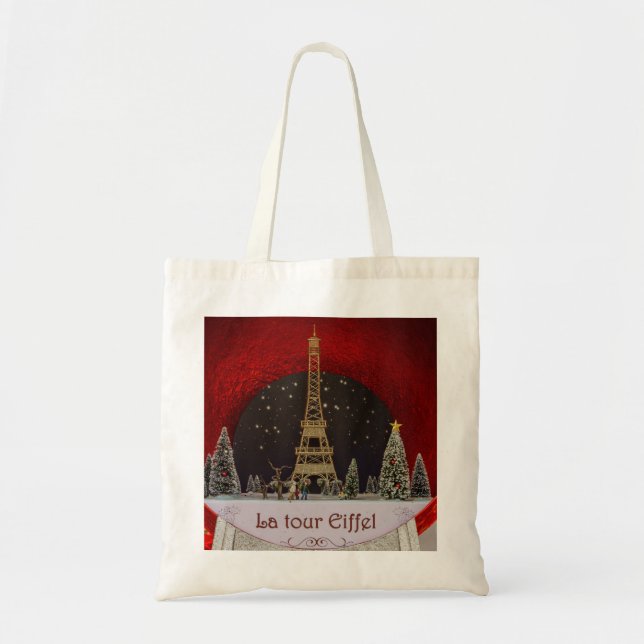 Bolso De Tela Navidades de Tote en París (Frente)