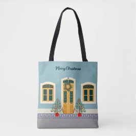 Bolso De Tela Navidades de vacaciones Casa festiva portuguesa