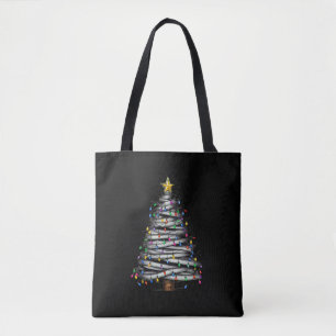 Bolso De Tela Navidades de vacaciones de árbol ligero