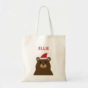 Bolso De Tela Navidades de vacaciones para niños de Santa Bear