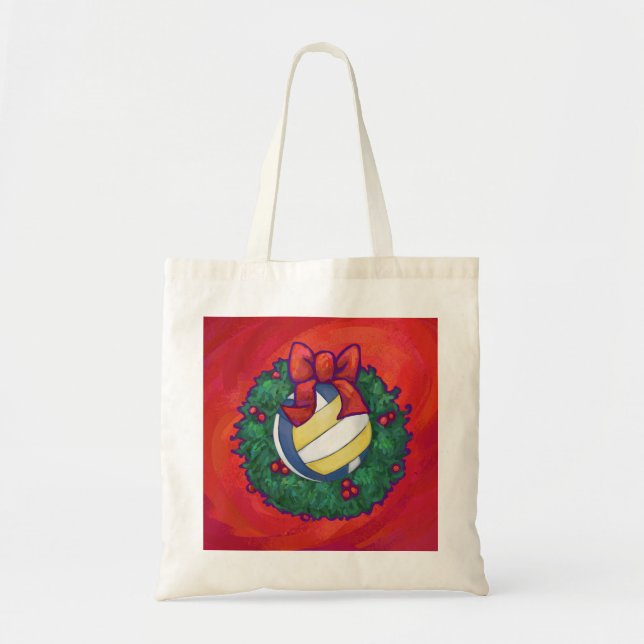 Bolso De Tela Navidades de voleibol (Frente)