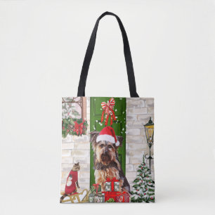 Bolso De Tela Navidades de Yorkie Dog
