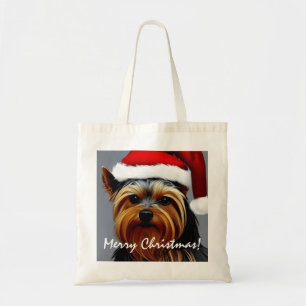 Bolso De Tela Navidades de Yorkshire Terrier