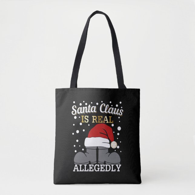 Bolso De Tela Navidades del abogado - Santa es real supuestament (Anverso)
