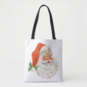 Bolso De Tela Navidades del Retro Vintage Jolly Santa Claus