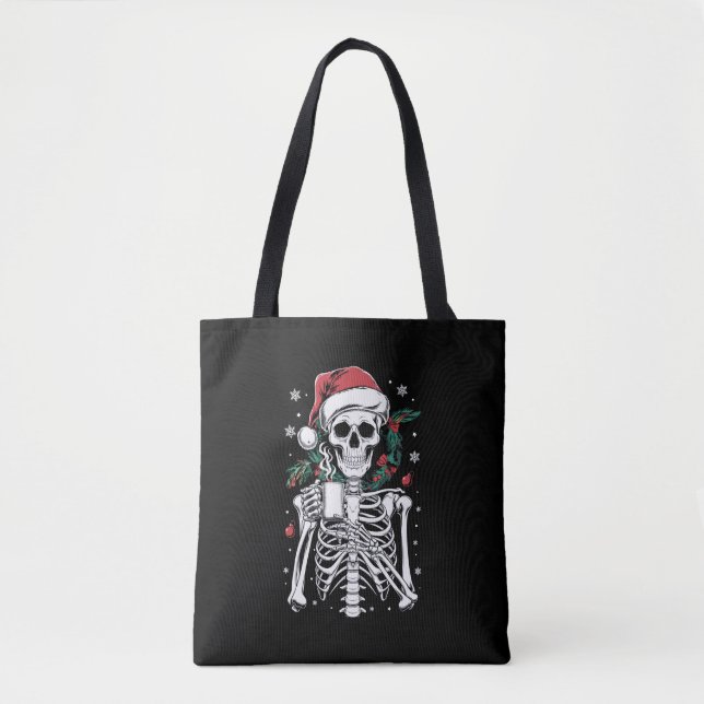 Bolso De Tela Navidades del Skeleton muertos en regalo para los  (Anverso)