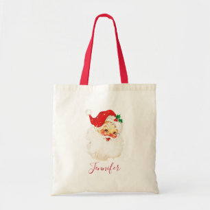 Bolso De Tela Navidades del Viejo Santa Claus Retro Jolly