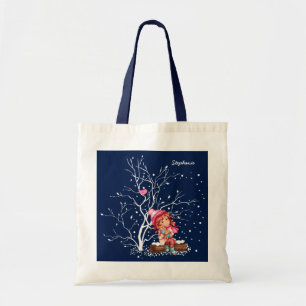 Bolso De Tela Navidades divertidos de nombre de niño personaliza