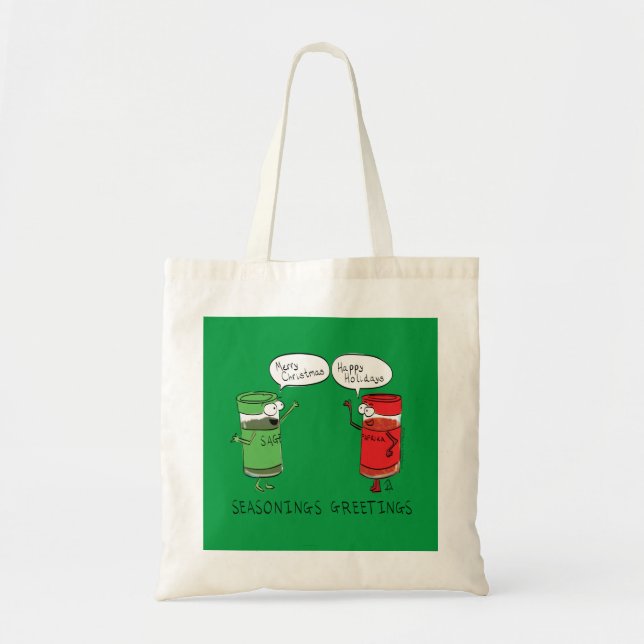Bolso De Tela Navidades divertidos Personalizado Cocinando espec (Frente)