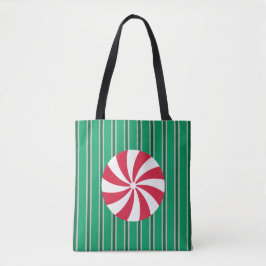 Bolso De Tela Navidades divertidos y aficionados Peppermint Cand