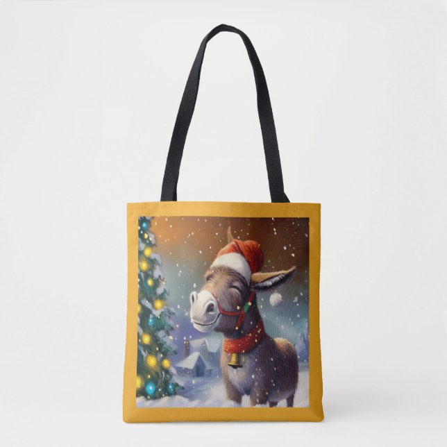 Bolso De Tela Navidades Donkey 1 (Anverso)