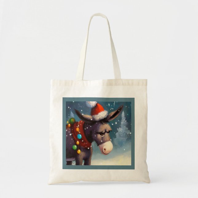 Bolso De Tela Navidades Donkey 2 (Frente)