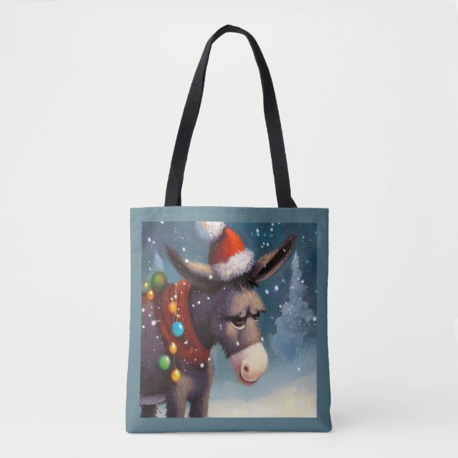 Bolso De Tela Navidades Donkey 2 (Anverso)