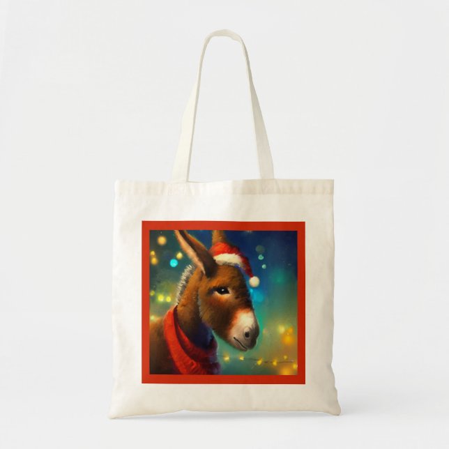 Bolso De Tela Navidades Donkey 3 (Frente)