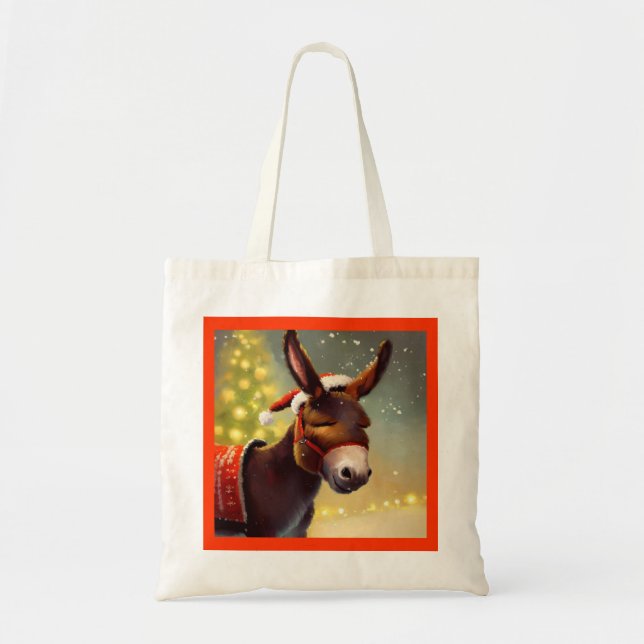 Bolso De Tela Navidades Donkey 4 (Frente)