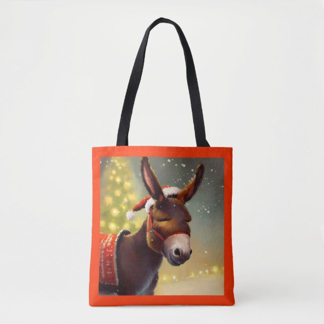 Bolso De Tela Navidades Donkey 4 (Anverso)