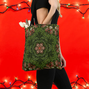 Bolso De Tela Navidades Dot Mandala