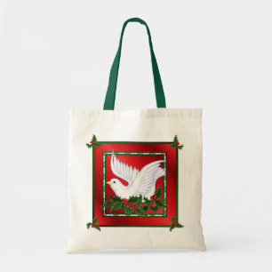 Bolso De Tela Navidades Dove y Holly