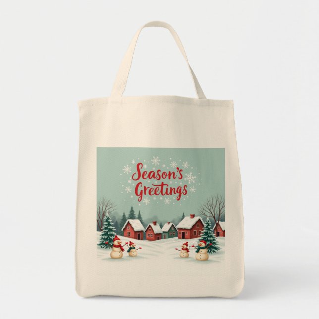 Bolso De Tela Navidades Elegancia (Frente)