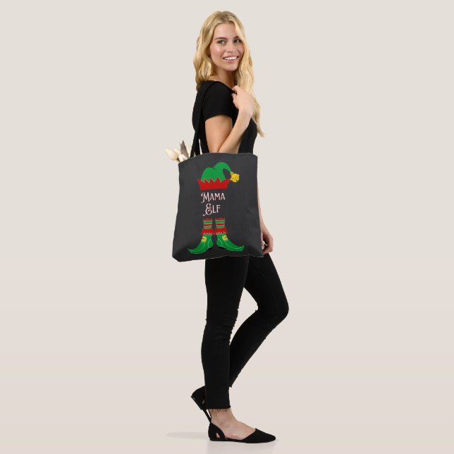 Bolso De Tela Navidades Elegantes De Mama Elf (Puesto)