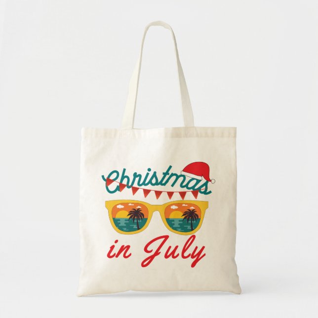 Bolso De Tela Navidades En Julio (Frente)