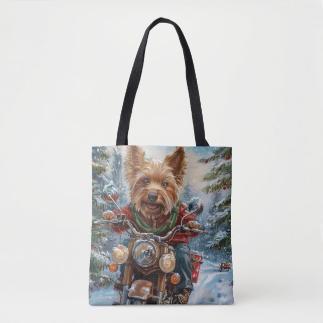 Bolso De Tela Navidades en motocicleta de Australia (Anverso)