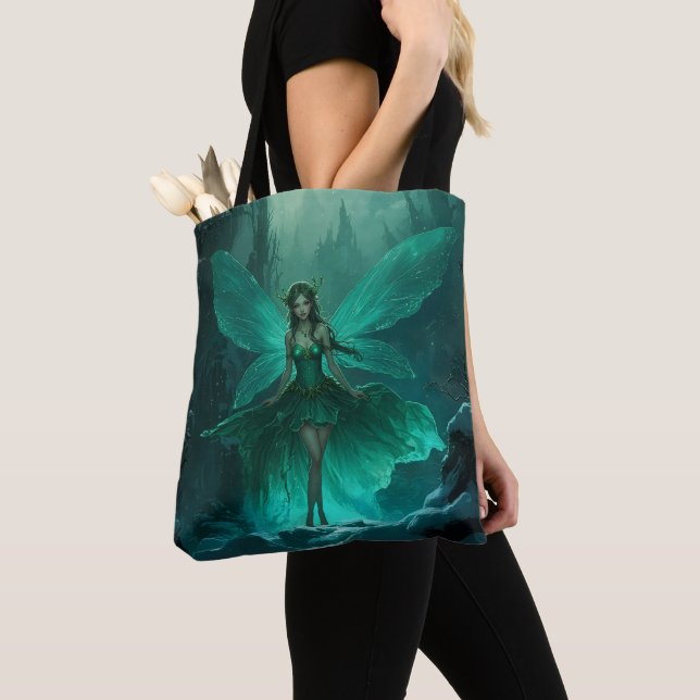 Bolso De Tela Navidades encantados de la Selva de Invierno de Le (Detalle)