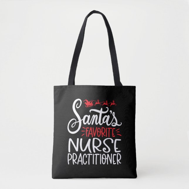 Bolso De Tela Navidades enfermera profesional, enfermera np (Anverso)