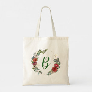 Bolso De Tela Navidades enfurecen con un monograma