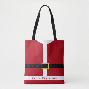 Bolso De Tela Navidades entregan tote Bag Santa Claus Gracioso