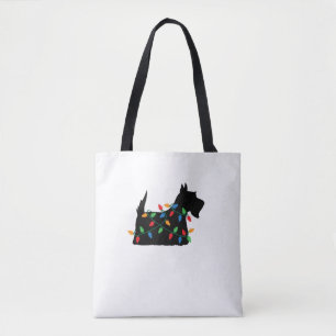 Bolso De Tela Navidades escoceses de perro de Escocia atractivos