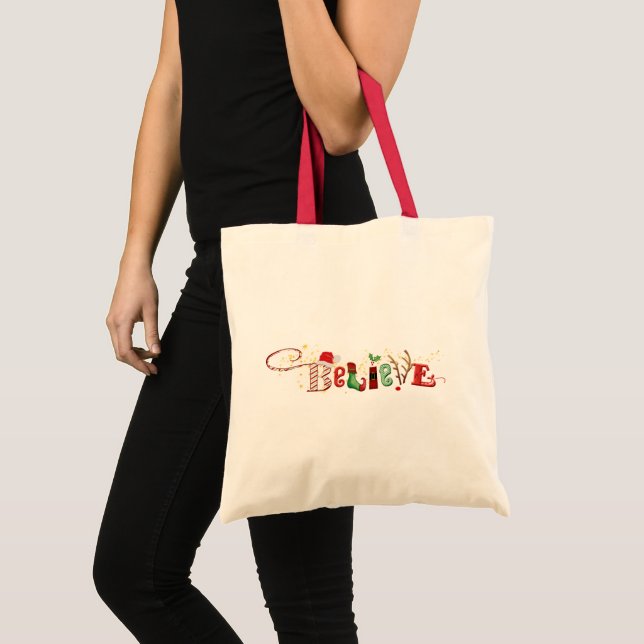 Bolso De Tela Navidades Espíritu CREE Que Es Agradable (Anverso (producto))