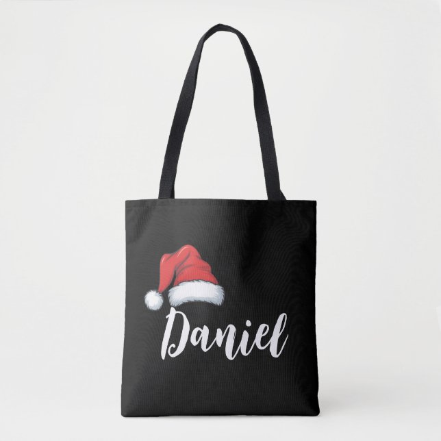 Bolso De Tela Navidades familiares coincidentes Nombre personali (Anverso)