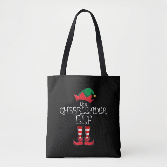 Bolso De Tela Navidades familiares de la animadora Elf coincidie (Anverso)