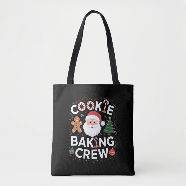 Bolso De Tela Navidades familiares de navidades Cookie Baking Cr (Anverso)