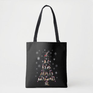 Bolso De Tela Navidades felices Árbol de navidad de gato corto