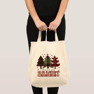 Bolso De Tela Navidades Feliz y brillante