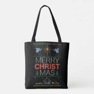 Bolso De Tela Navidades feos susurran a Feliz Cristo Mas Religio